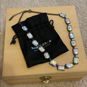 Baublebar opalescent jeweled costume necklace